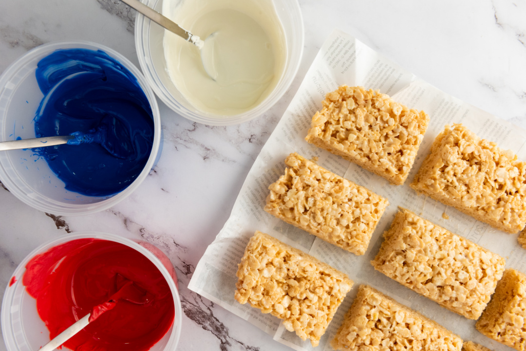 Patriotic Rice Krispie Treats