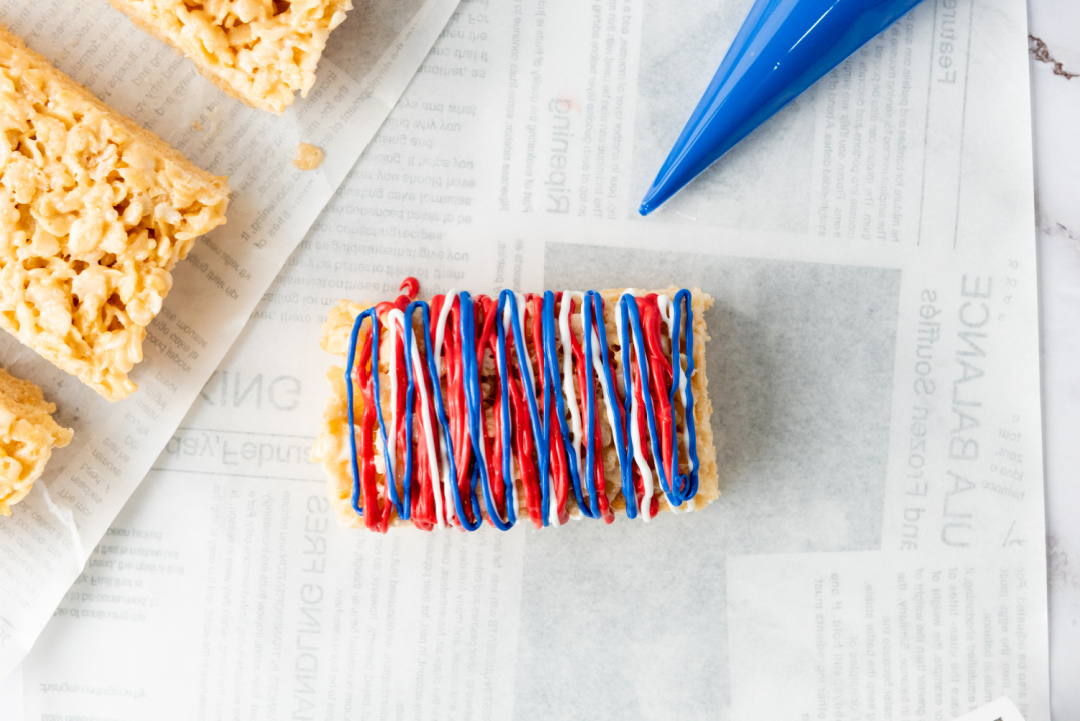 Patriotic Rice Krispie Treats