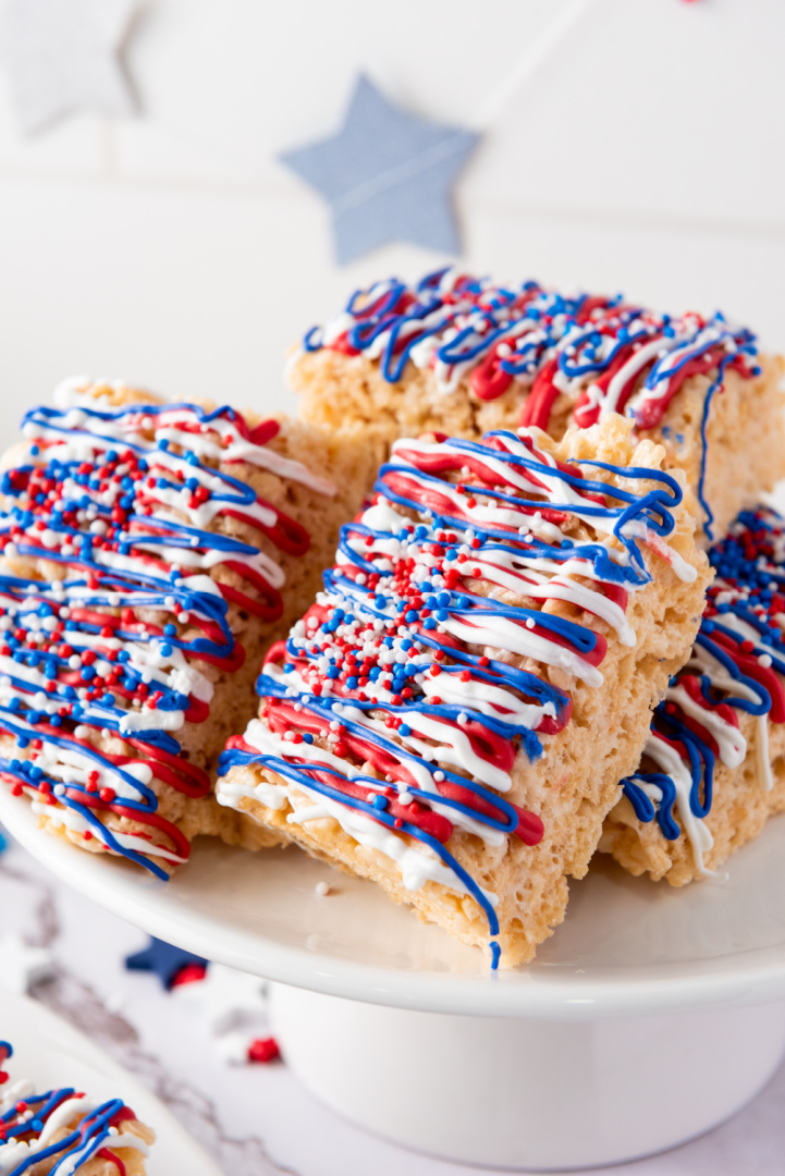 patriotic rice krispie treats