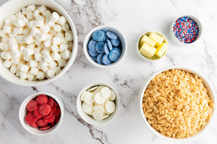 Patriotic Rice Krispie Treats