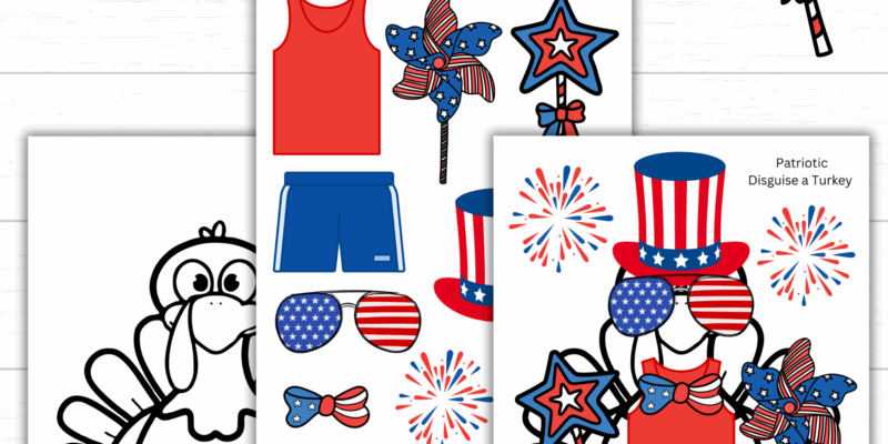 Printable Patriotic Disguise a Turkey