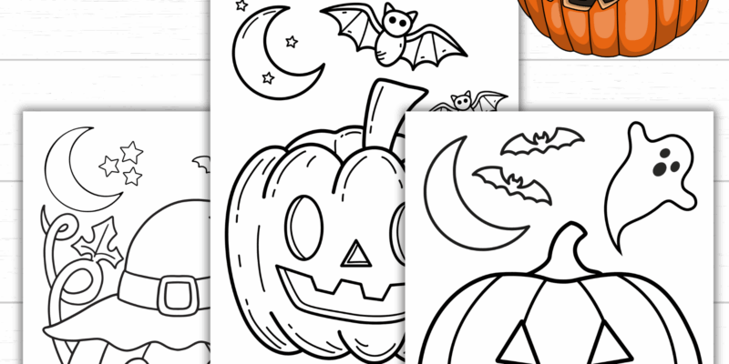 Printable Jack-o-lantern Coloring Pages