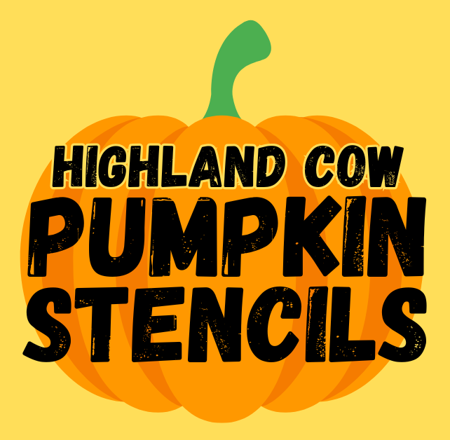 9+ Printable Highland Cow Pumpkin Stencils