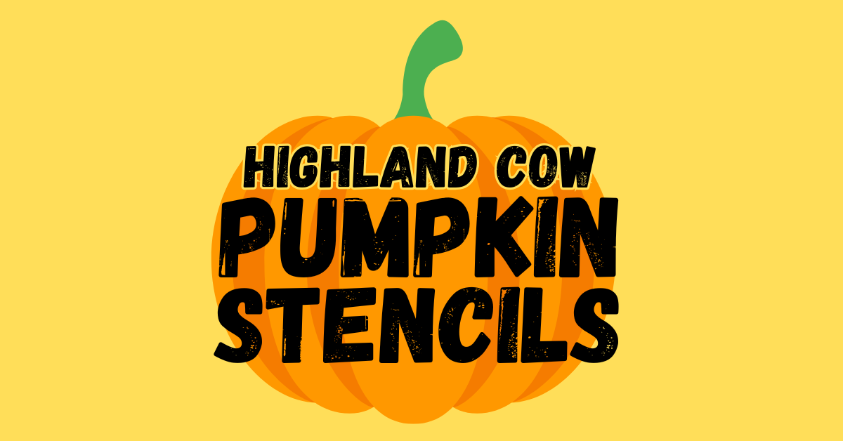 9+ Printable Highland Cow Pumpkin Stencils
