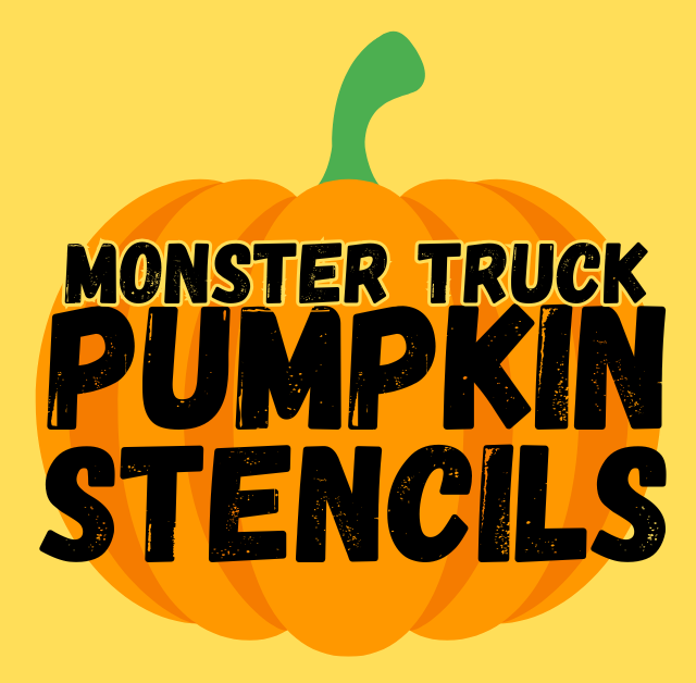 Printable Monster Truck Pumpkin Stencil