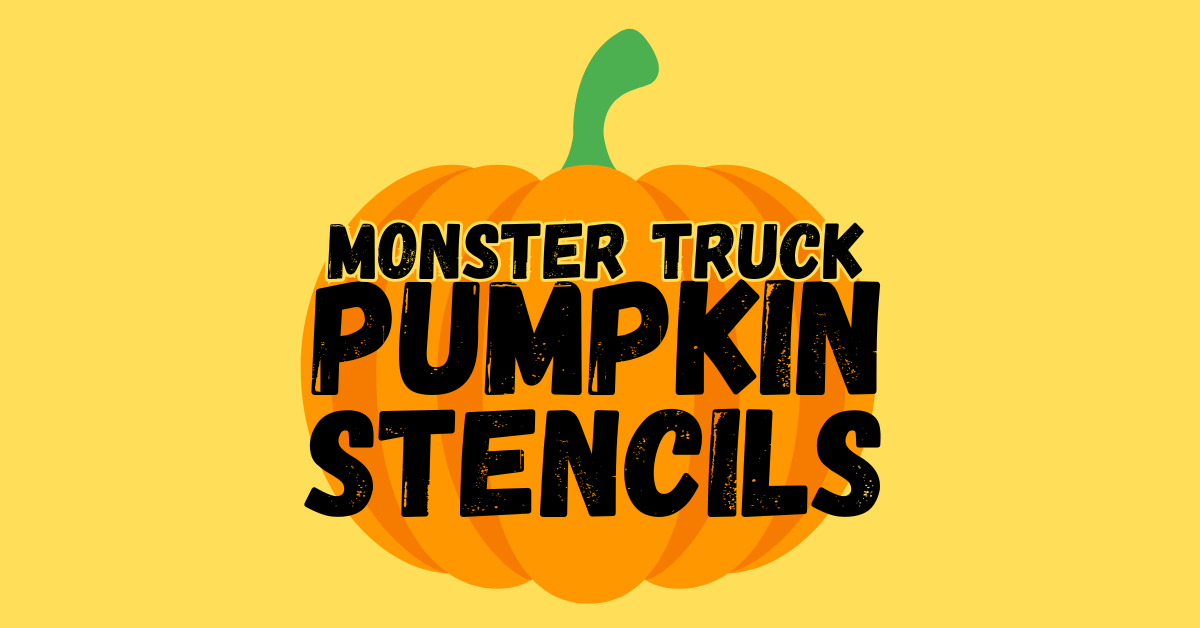 Printable Monster Truck Pumpkin Stencils