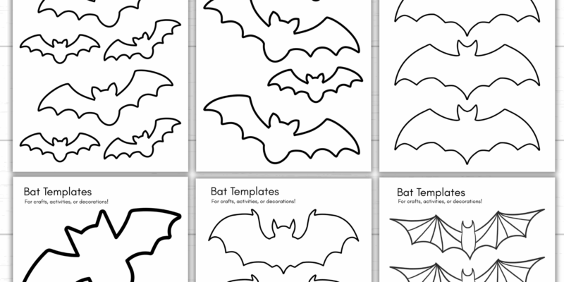 Printable Bat Templates