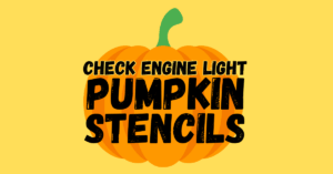 Check Engine Light Pumpkin Stencils Printable