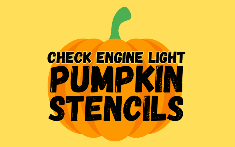 Check Engine Light Pumpkin Stencils Printable
