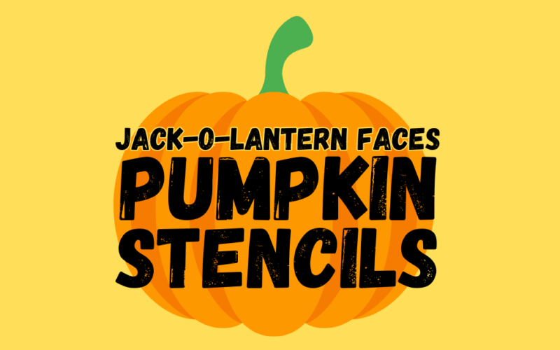 Jack o lantern faces pumpkin stencils printable