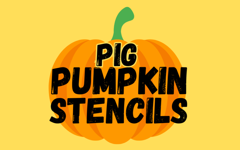 Pig Pumpkin Stencil Printables