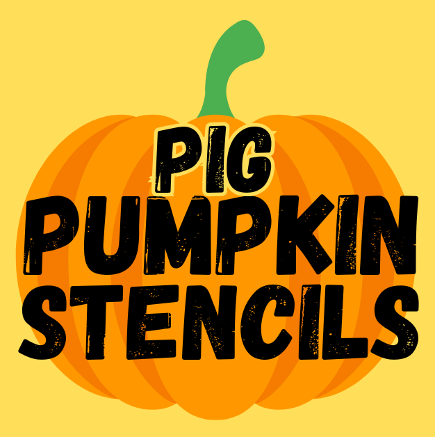 Printable Pig Pumpkin Stencils