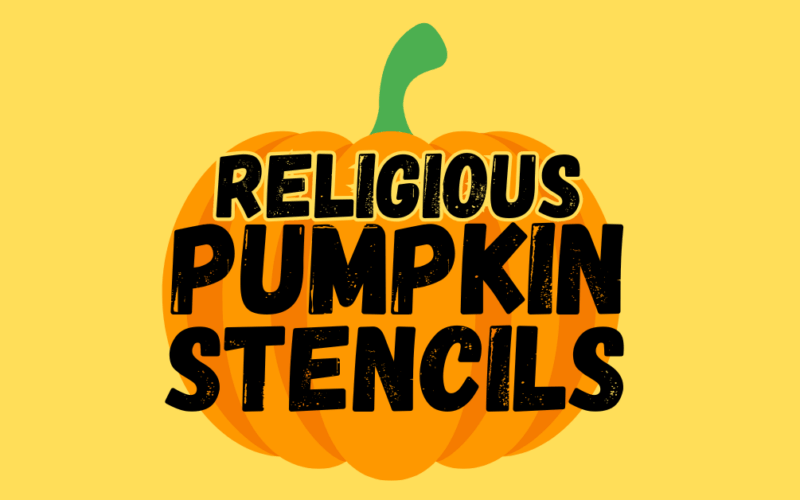 Religious Pumpkin Stencil printables