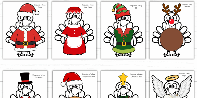 Printable Disguise a Turkey Christmas Bundle
