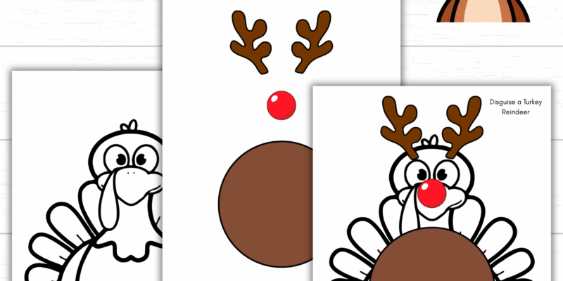 Printable Disguise a Turkey Reindeer