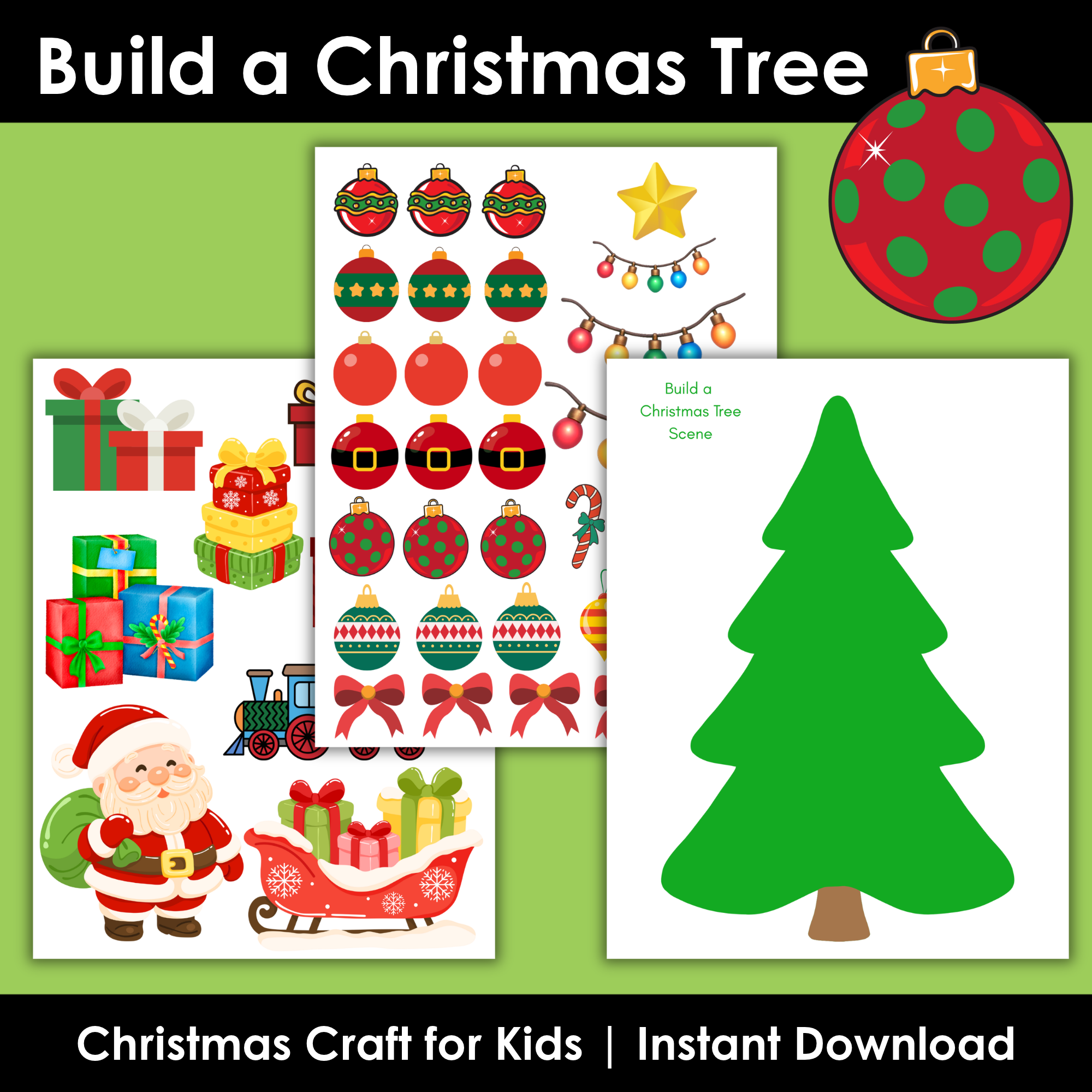 Printable Build a Christmas Tree
