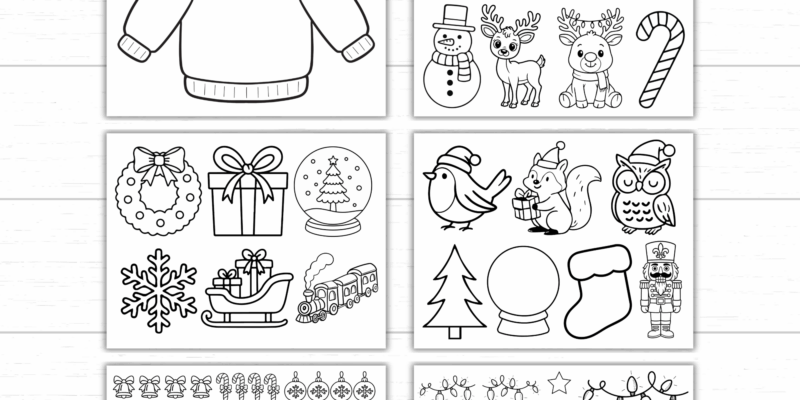 Printable Design an Ugly Christmas Sweater Activity (2 Sets)