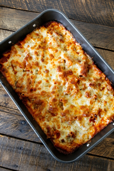Easy Baked Ziti Recipe with Ground Beef