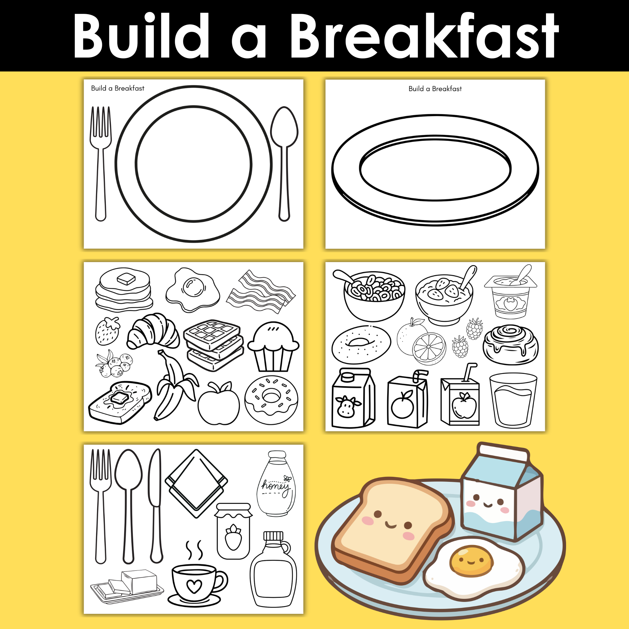 Fun and Easy Build a Breakfast Printable for Kids