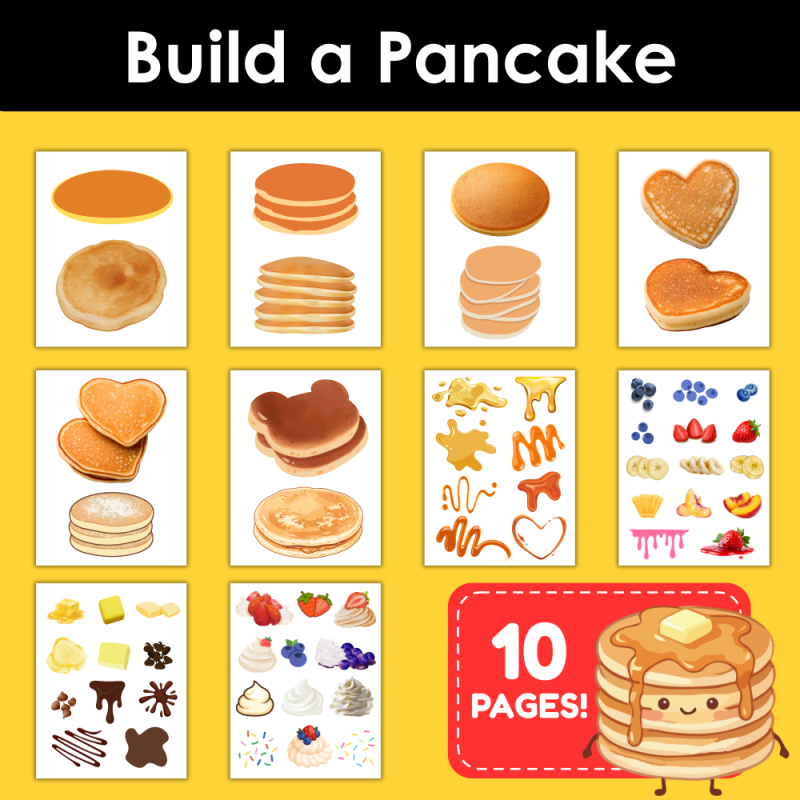 Build a Pancake Breakfast Printable Activity for Kids
