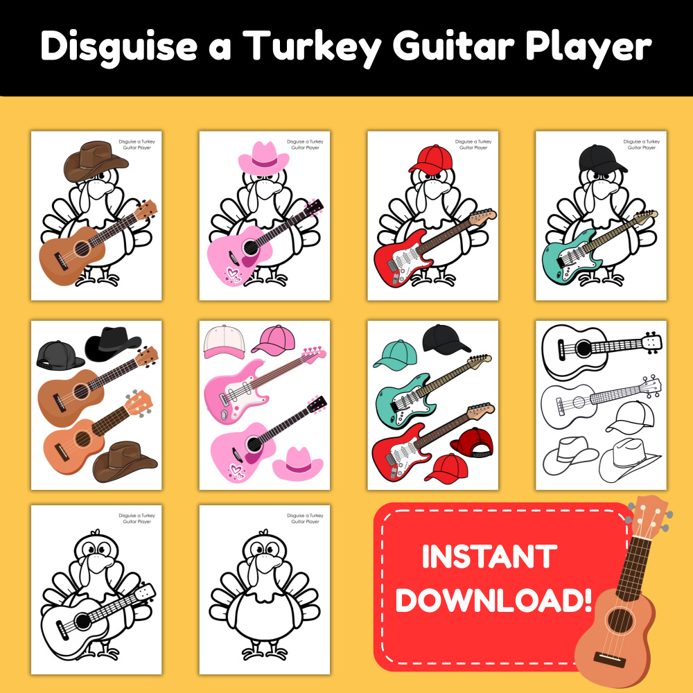 Disguise a Turkey Guitar Player