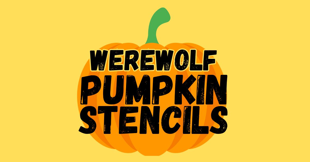 Printable Werewolf Pumpkin Stencils for Halloween Carving